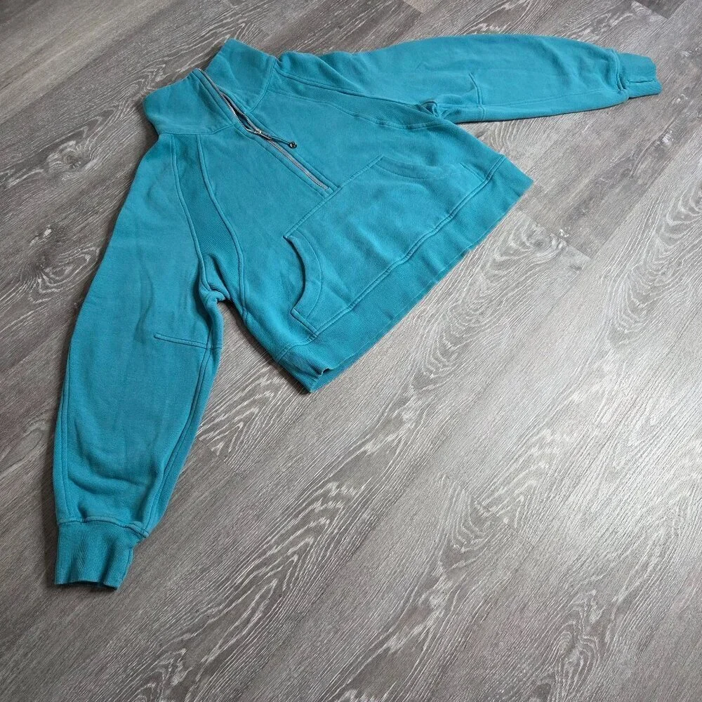 Lululemon - Women's Scuba Oversized Funnel-Neck Half Zip Storm Teal Size - M/L